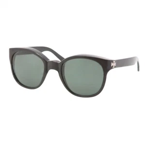Occhiali da sole Tory Burch occhio di gatto rotondi neri lucidi TY 9015 501/71 53-21 - Foto 1 di 10