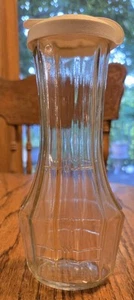 Vintage GOOD SEASONS Salad Dressing Bottle Ribbed Glass With White Top - Picture 1 of 9