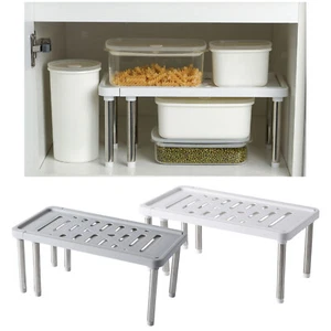 Unter Küchenspüle Regal Lagerung Verstellbarer Schrankregal Schrank Organizer DE - Bild 1 von 18