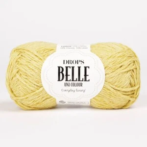 DROPS Belle DK Hilo Lana Lino Algodón Doble Tejido Crochet 50g Todos los Tonos - Imagen 1 de 103