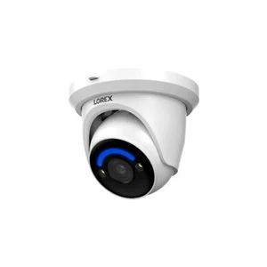 Lorex 4K Wired IP White Turret Camera with Color Night Vision Smart Lighting - Picture 1 of 4