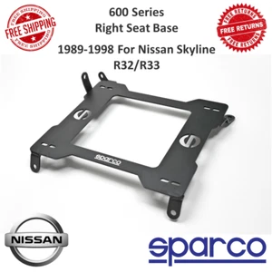 Sparco 600 Series Right Seat Base Bolt-in For 1989-1998 Nissan Skyline R32/R33 - Picture 1 of 11