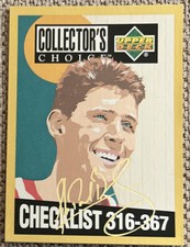 Shawn Bradley 1994-95 Collector’s Choice Gold Script Signature #419 CL 76ers ESE