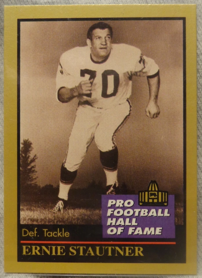 1991 Enor Football Card - Ernie Stautner - Steelers - Boston College alumni...NM - Image 1 of 1