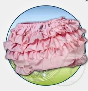 Rosalina CollectioBaby Girls Pink Ruffle Bottom Diaper Cover Sizes 18M & 24M - Picture 1 of 2