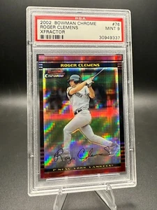 2002 Bowman Chrome Roger Clemens X-Fractor /250 New York Yankees - Photo 1/2