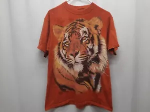 Camiseta vintage 2000 The Mountain Tiger estampado animal naturaleza manga corta adulto M - Imagen 1 de 7