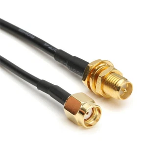 10M/33ft Antenna Connector RP-SMA Extensions Cable Cord For WiFi Wireless .Q6 - Zdjęcie 1 z 8