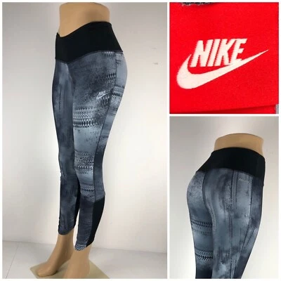 Nike Girls Small Leggings Gray Multicolor Polyester Spandex Sportswear Rare EUC - Image 1 of 4