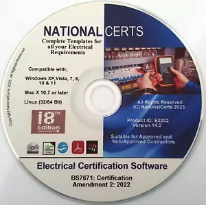 NEW 18th EDITION A2: 2022 ELECTRICAL CERTIFICATES NICEIC NAPIT  NATIONALCERTS - Picture 1 of 10