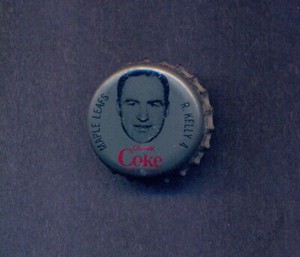 1964-65 COCA-COLA COKE BOTTLE CAP W/CORK Red Kelly Toronto Maple Leafs Dark Fron