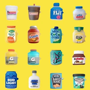 Summer Cute Drink Bottle Earphone Case For Airpods Pro 1/2 Cover Airpods 1 2 3 - Photo 1 sur 33
