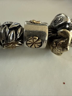 Trollbeads Raro Museo Luna Cuentas 18kt Y Esterlina - 1 Cuentas Foto 1 de 4