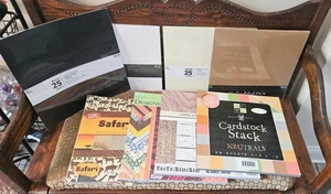 Scrapbooking Craft Paper /Stacks Multiple Colors & Textures / Mystery Box - Picture 1 of 1