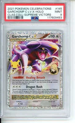 PSA 9 MINT Garchomp C LV.X 145/147 Celebrations Classic Collection Holo Pokémon - Image 1 of 2