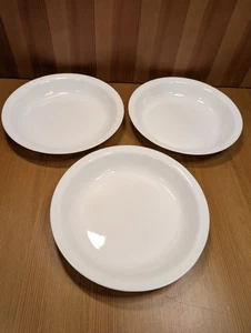 Lot of 3 Corelle WINTER FROST WHITE Pie Plate Pan Serving Server Platter 10.25” - Picture 1 of 8
