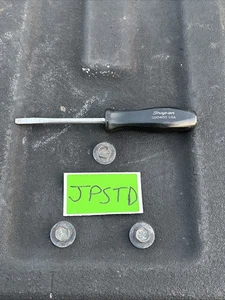 "DESTORNILLADOR DE PUNTA PLANA RECTA RANURADA MANGO NEGRO SDD4100 HOJA DE 4"" EE. UU." - Imagen 1 de 15