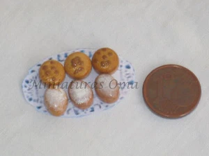 Mantecados polvorones fimo miniatura 1/12 casa muñecas - Imagen 1 de 1