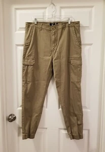 UNION DENIM Cargo Joggers Size 36R Brown  - Picture 1 of 6