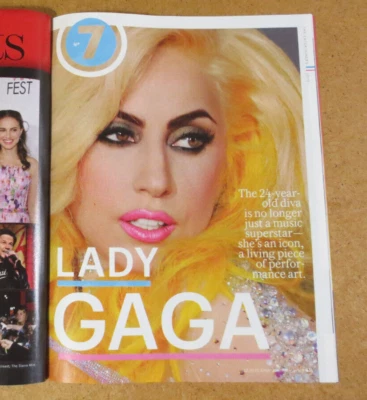 Ew Magazine Lady Gaga TAYLOR SWIFT Jon Hamm KATY PERRY James Franco SARAH HYLAND - Image 1 of 4