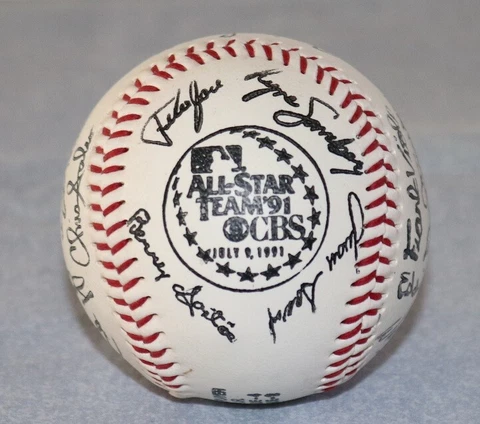 1991 Nabisco National and American League All Star Team Autograph Baseball set Cover