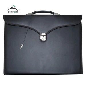 Masonic Apron and Chain Collar Case Black, Imitation Leather | Art Portfolio Bag - Picture 1 of 6