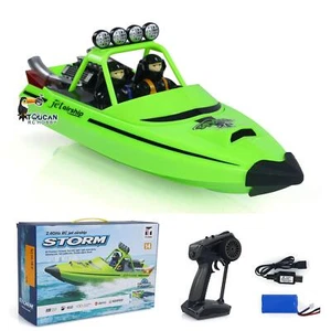 RC RTR Boot Lichter Selbst Aufrichten Jet Schiff Spielzeug Rennboot Modell 2.4G - Bild 1 von 24