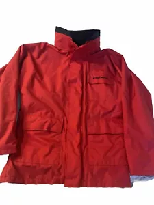 WEST MARINE PVC Nylon Jacket Coat Nautical Fishing Water Gear Hood Mens Small - Picture 1 of 17