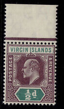 BRITISH VIRGIN ISLANDS EDVII SG54, ½d dull purple & green, NH MINT.