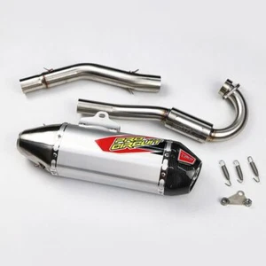 FULL SYSTEM EXHAUST MUFFLER RACING CARBON PIPE FIT FOR KAWASAKI KLX140 , KLX140L - Picture 1 of 12