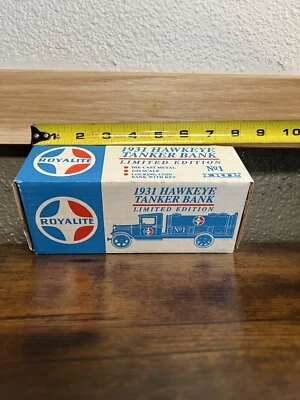 1992 ERTL Die Cast Metal Royalite 1931 Hawkeye Tanker Limited Edition Bank - Image 1 of 2