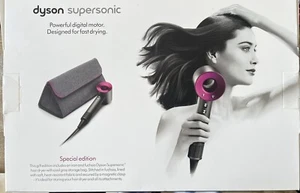 Dyson Supersonic Gift Set Iron, Diffuser, Mat, Storage Bag Gray/Pink New In Box - Picture 1 of 4