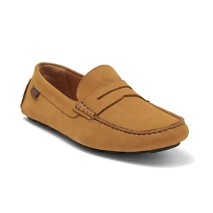 G H Bass Originals Men's Davis Moc Traction Driver Suede Loafer Style Shoe Sand - Picture 1 of 5