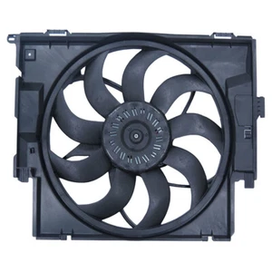 NEW DUAL RADIATOR AND CONDENSER FAN ASSEMBLY FITS BMW 428I 2012-2016 17428641964 - Picture 1 of 2