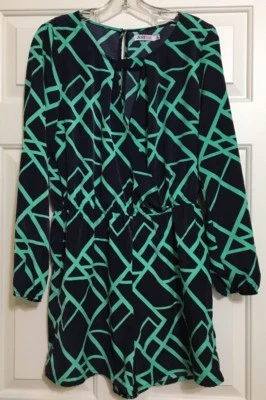 JustFab Talla M Verde Marino Una Pieza Pantalones Cortos Mameluco Mujer Foto 1 de 4