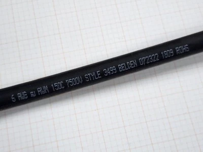 Fio de chumbo Belden 37506 #6awg alta temperatura alta tensão 150C 7,5kV 7500V/5 pés - Imagem 1 de 4