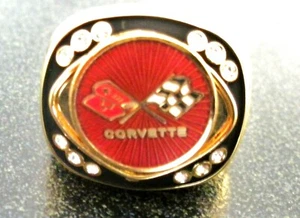 Corvette C3 14 Carat Gold Filled Signet Ring - Picture 1 of 2