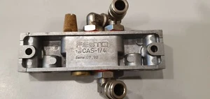 Festo Anschlussplatte / Nr: 5830 / Typ: CAS-1/4 Ventil  Pneumatik Luftventil TOP - Bild 1 von 4