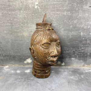 Tête de bronze d’Ifé, Yoruba Nigéria, Art Africain, Arts premiers, début XXème - Foto 1 di 7