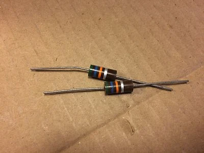2 NOS Allen Bradley 56k ohm 2 watt 2W Carbon Comp Resistors 10% TESTED (qty avai