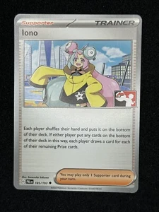 Iono Play! Preispaket Serie 4 5 NON HOLO Stamped Promo 185/193 Pokemon TCG Karte - Bild 1 von 1