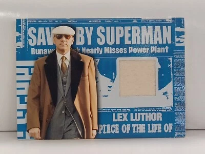 LEX LUTHER 2006 Topps Superman Returns Memorabilia COSTUME CARD Kevin Spacey - Image 1 of 2
