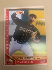 Leon Hunter Jr 2021 Modesto Nuts Team Card