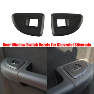 Fit GMC Sierra 1500/2500HD/3500HD Extended 2009-2013 Rear Window Switch Bezels