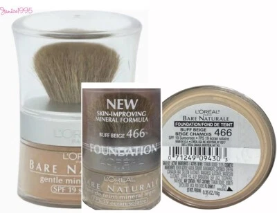Base natural desnuda L'OREAL fórmula mineral para mejorar la piel #466 BUFF BEIGE Foto 1 de 2
