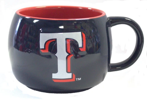 MLB Texas Rangers 14oz Stack Relief Mug Cover