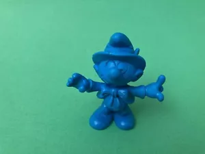 VINTAGE RARO PUFFO NON DIPINTO PVC FIGURA PITUFO PUFFO PUFFI ANNI 80 - Foto 1 di 3