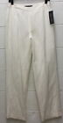 Kasper Women's Linen Blend Dress Pants Lined Side Zip Flax Ivory Size 8 New