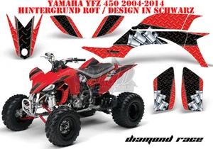 KIT GRÁFICO DE DECORACIÓN DE CARRERAS AMR ATV YAMAHA YFZ 450 04-14, YFZ 450R DIAMOND RACE B - Imagen 1 de 2