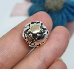 NEU OVP Original Pandora GROß Silber & 14k Gold Goldener Stern Charm 💕 S925 ALE  - Bild 1 von 11